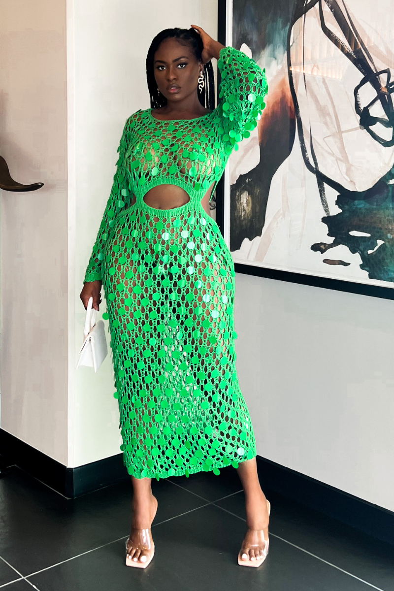 green cover up dress Threadbare beach cover up dress in lime green