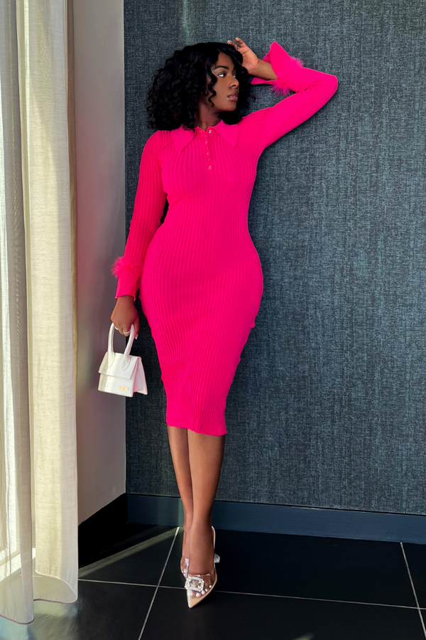 SADE LUXURY PINK SWEATER | DRESS