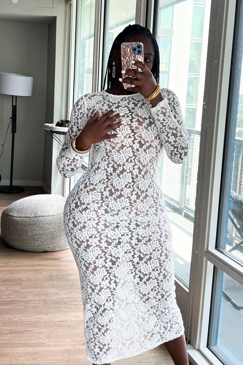 PURE WHITE LACE | DRESS - LittleMissAdore PURE WHITE LACE | DRESS - LittleMissAdore