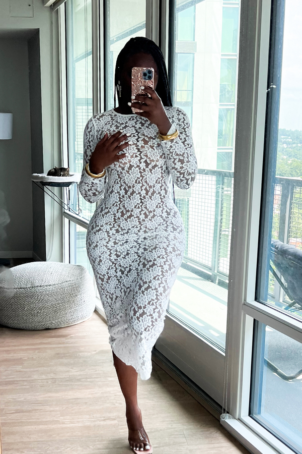 PURE WHITE LACE | DRESS - LittleMissAdore PURE WHITE LACE | DRESS - LittleMissAdore