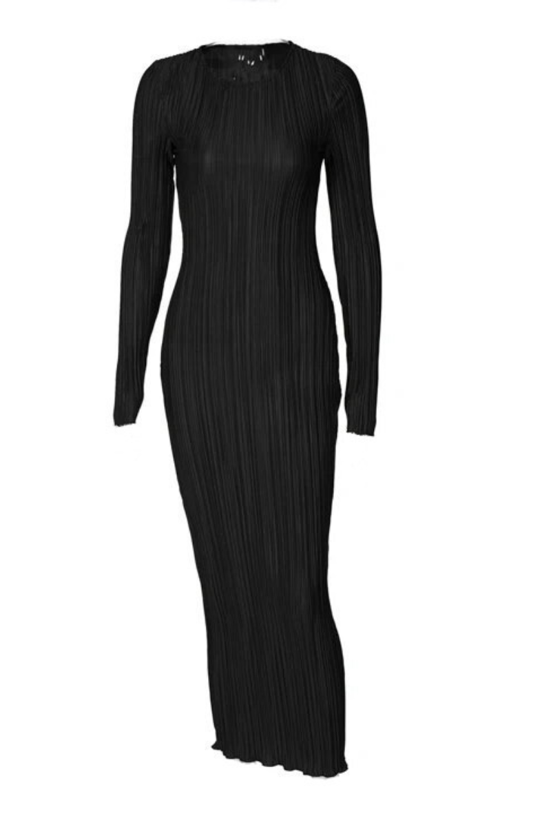 groovy long sleeve dress Pine Long Sleeves Midi Dress Groovy Mimi