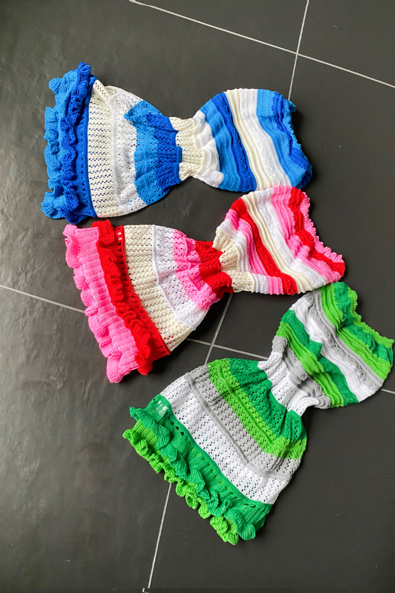 CANDY SWIRL TUBE CROCHET | DRESS CANDY SWIRL TUBE CROCHET | DRESS